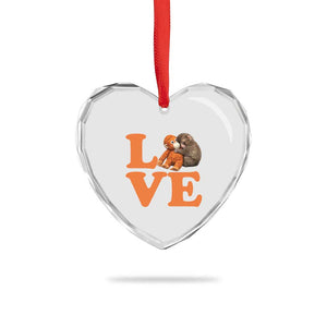 Love Punch the Baby Monkey Heart Crystal Glass Ornament Cute Hugging Plush Toy Viral Friendship TS02 Print Your Wear