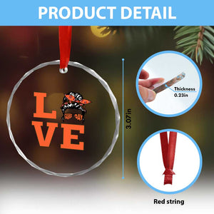 Love Vintage Cool Pun Girl Crystal Glass Ornament Game Day Gift TS12 Print Your Wear