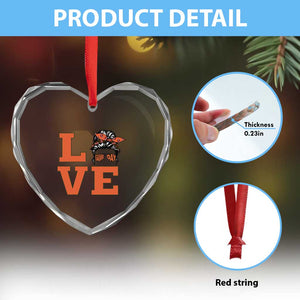 Love Vintage Cool Pun Girl Heart Crystal Glass Ornament Game Day Gift TS12 Print Your Wear