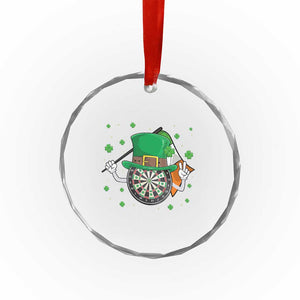 Lucky Darts Board With Irish Flag Crystal Glass Ornament St Patricks Day Gift TS12 Print Your Wear