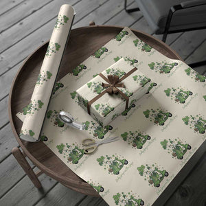 Lucky Goose On The Loose Wrapping Paper Roll St Patricks Day Irish Pride TS12 Beige Print Your Wear