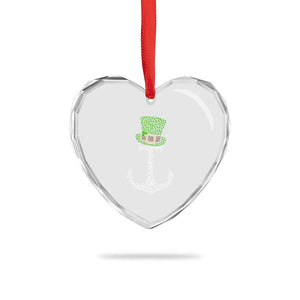 Lucky Shamrock Anchor Heart Crystal Glass Ornament Leprechaun Cruise Squad St. Patrick's Day TS02 Print Your Wear