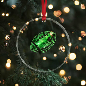 Lucky Shamrock Football Crystal Glass Ornament Irish Clover St Patricks Day Sport Lover TS02 Print Your Wear