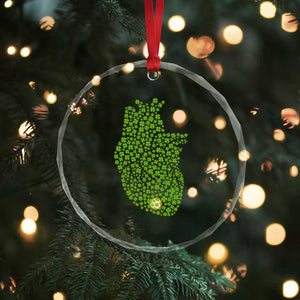 Lucky Shamrocks Heart Crystal Glass Ornament Anatomical Anatomy St Patrick's Day TS02 Print Your Wear