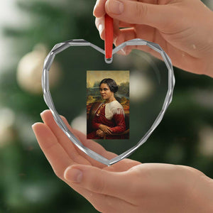 Madam CJ Walker Mona Lisa Heart Crystal Glass Ornament Black History Month Gift TS12 Print Your Wear