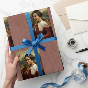 Madam CJ Walker Mona Lisa Wrapping Paper Roll Black History Month Gift TS12 Mocha Print Your Wear
