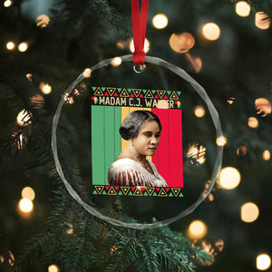 Madam CJ Walker Retro Sunset Crystal Glass Ornament Strong Black Woman Leader TS12 Print Your Wear