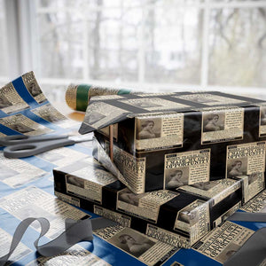 Madam C.J. Walker Wrapping Paper Roll I Made My Own Opportunity TS12 Black Print Your Wear