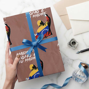 Maduro Cono e Tu Madre Wrapping Paper Roll Venezuelan Protest Graffiti Graphic TS02 Mocha Print Your Wear