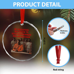 Maduro in Prison Meme Satire Crystal Glass Ornament Spanish Political Politcal Sarcasm TS02 Print Your Wear