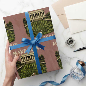 Make Algae Great Again Wrapping Paper Roll Funny Lincoln Memorial Reflecting Pool
