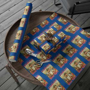 Make Oktoberfest Great Again Wrapping Paper Roll Funny Trump Patriotic Beer Festival Parody TS02 Blue Print Your Wear