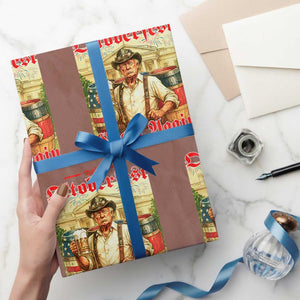 Make Oktoberfest Great Again Wrapping Paper Roll Funny Trump Patriotic Beer Festival Parody TS02 Mocha Print Your Wear