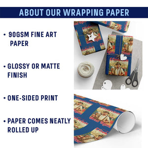 Make Oktoberfest Great Again Wrapping Paper Roll Funny Trump Patriotic Beer Festival Parody TS02 Print Your Wear