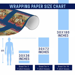 Make Oktoberfest Great Again Wrapping Paper Roll Funny Trump Patriotic Beer Festival Parody TS02 Print Your Wear