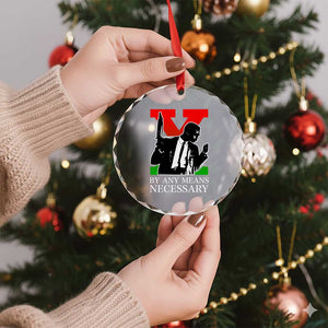 Malcolm X Crystal Glass Ornament By Any Means Necessary TS14 Print Your Wear