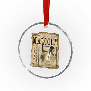 Malcolm X Historical Newspaper Crystal Glass Ornament Stumbling Is Not Falling Black History TS12 Print Your Wear