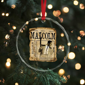 Malcolm X Historical Newspaper Crystal Glass Ornament Stumbling Is Not Falling Black History TS12 Print Your Wear