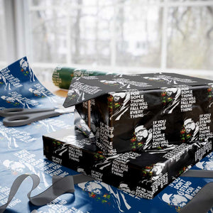 Malcolm X Inspirational Wrapping Paper Roll If You Dont Stand For Something You Will Fall For Anything TS10 Black Print Your Wear