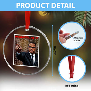 Malcolm X Legend Crystal Glass Ornament African American Activist Legacy TS12 Print Your Wear