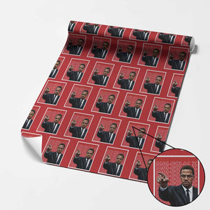 Malcolm X Legend Wrapping Paper Roll African American Activist Legacy TS12 Red Print Your Wear