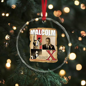 Malcolm X Quote Crystal Glass Ornament Nobody Can Give You Freedom Take It TS12 Print Your Wear