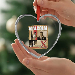 Malcolm X Quote Heart Crystal Glass Ornament Nobody Can Give You Freedom Take It TS12 Print Your Wear