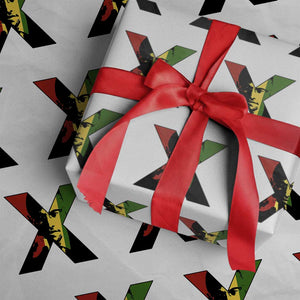 Malcolm X Wrapping Paper Roll African American Heritage Gift TS12 White Print Your Wear