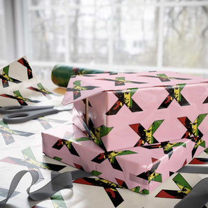 Malcolm X Wrapping Paper Roll African American Heritage Gift TS12 Light Pink Print Your Wear