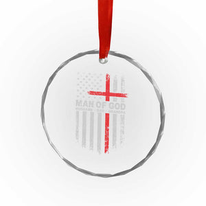 Man of God Husband Dad Protector Crystal Glass Ornament Christian Dad Fathers Day TS11 Print Your Wear