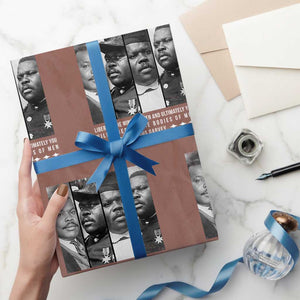 Marcus Garve Quote Wrapping Paper Roll Liberate The Minds Of Men TS12 Mocha Print Your Wear