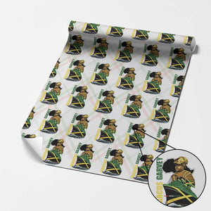 Marcus Garvey Jamaica Pride Wrapping Paper Roll One God One Aim One Destiny TS12 Christmas Plaid Print Your Wear