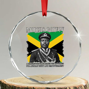 Marcus Garvey Jamaican National Hero Crystal Glass Ornament Pan Africanism History Gift TS12 Transparent Glass 3'' Circle Print Your Wear