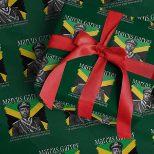 Marcus Garvey Jamaican National Hero Wrapping Paper Roll Pan Africanism History Gift TS12 Green Print Your Wear