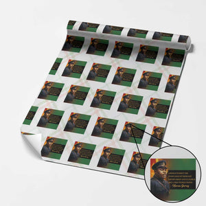 Marcus Garvey Pan African Flag Wrapping Paper Roll A People Without Knowledge Of Their Past Quote TS12 Christmas Plaid Print Your Wear