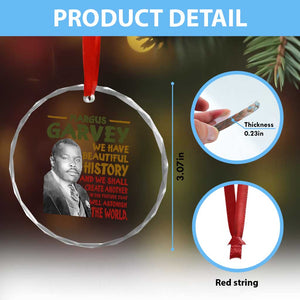Marcus Garvey Quote Crystal Glass Ornament Black History Month TS10 Print Your Wear