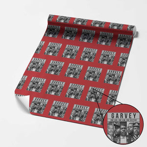Marcus Garvey Quote Wrapping Paper Roll One God One Aim One Destiny TS12 Red Print Your Wear