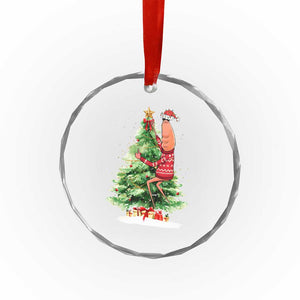 Marcus The Worm Christmas Crystal Glass Ornament Funny Brain Rot Meme TS10 Print Your Wear