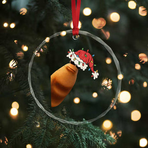 Marcus The Worm Christmas Crystal Glass Ornament Funny Internet Brainrot Meme TS10 Print Your Wear