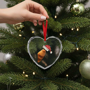 Marcus The Worm Christmas Heart Crystal Glass Ornament Funny Internet Brainrot Meme TS10 Print Your Wear
