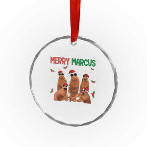 Marcus The Worm Christmas Meme Crystal Glass Ornament Funny Brain Rot Gen Z Xmas TS14 Print Your Wear