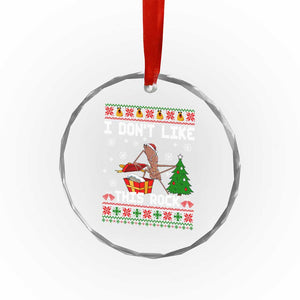Marcus The Worm Christmas Meme Crystal Glass Ornament I Do Not Like This Rock TS14 Print Your Wear