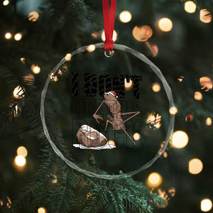 Marcus The Worm Christmas Meme Crystal Glass Ornament I Do Not Like This Rock Xmas TS14 Print Your Wear