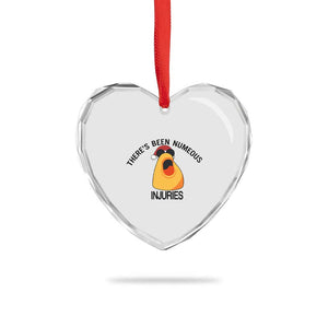Marcus The Worm Christmas Meme Heart Crystal Glass Ornament There Is Been Numeous Injuries TS14 Print Your Wear