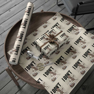 Marcus The Worm Christmas Meme Wrapping Paper Roll I Do Not Like This Rock Xmas TS14 Beige Print Your Wear