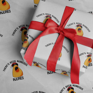Marcus The Worm Christmas Meme Wrapping Paper Roll There Is Been Numeous Injuries TS14 White Print Your Wear