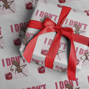 Marcus The Worm Funny Valentine Meme Wrapping Paper Roll I Don't Like This Valentine TS14 White Print Your Wear