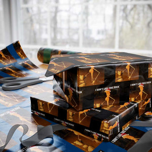 Marcus The Worm I Don't Like This Rock Wrapping Paper Roll TS10 Black Print Your Wear