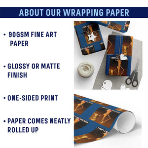 Marcus The Worm I Don't Like This Rock Wrapping Paper Roll TS10 Print Your Wear