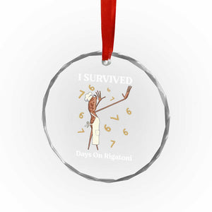Marcus The Worm Meme Crystal Glass Ornament I Survived 67 Days On Rigatoni TS14 Print Your Wear